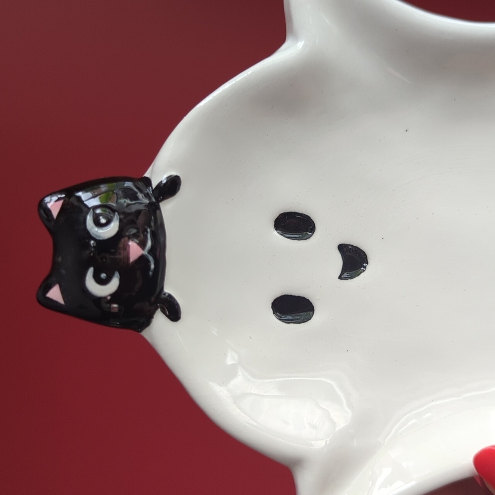 Friendly Ghost 👻 Side Plate / Spoon Rest - Picture 2 of 7